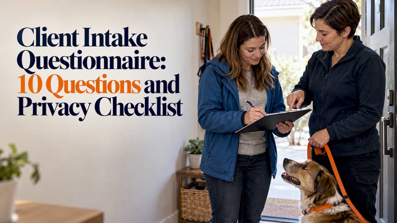 Client Intake Questionnaire: 10 Questions and Privacy Checklist